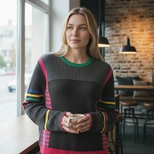 Tommy Hilfiger Striped Knit Sweater | Tag Size XL | Made in Japan